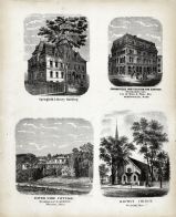 Springfield Library, Institution for Savings, River Side Cottage, E. Sexton, Baptist Church